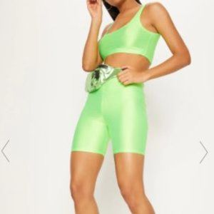 Lime Neon Bike Shorts